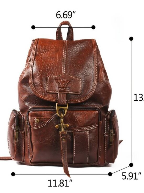 Vintage Fashion Backpack Shoulder Satchel Rucksack for Men Women main image 4